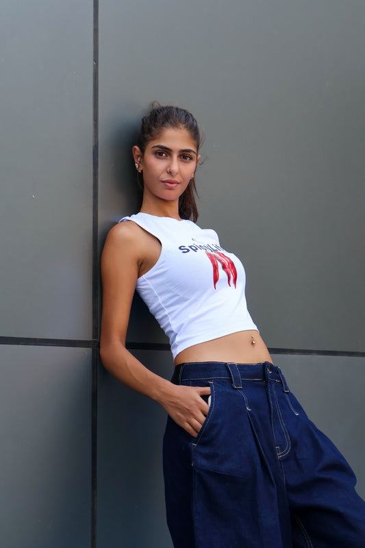 Tank Top Printed White