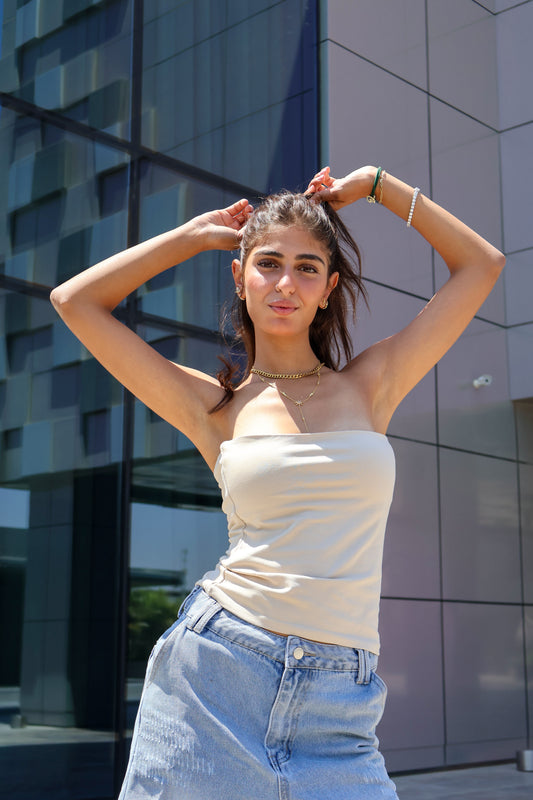 Tube Top Beige